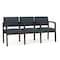 Lesro Lenox 3 Seat Tandem Seating W/ Arms, 65 in W 26 in L 31.5 in H LW3103 - alternate 1